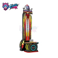 Nouvelle version améliorée du simulateur de force Red Hockey Hammer, machine de jeu d'arcade de boxe à monnayeur