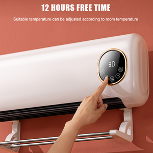 Calentador Eléctrico Solar de Pared con Ventilación e Iluminación, Calentador Doméstico de Ahorro de Energía con Elemento Calefactor PTC - Product Image 2