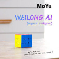 MOYU YJ8270 Nouveau AI intelligent bluetooths cube téléphone mobile intelligent en ligne pk racing cube magique 3x3x3 cubes magnétiques jouet d'enseignement