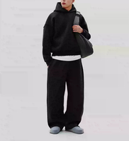 Sweat à capuche lourd personnalisé pour homme en polaire ou en tissu éponge, sans cordons, avec capuche