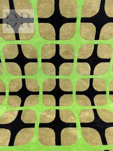 Tapis en laine vert fait main, modèle design de haute qualité, pour bureau, chambre, salon, tapis de prière, tissé à la main, esthétique, prix bas - Product Image 2