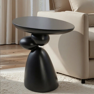 Mesa de centro moderna con base escultural para sala de estar, mueble decorativo - Product Image 1