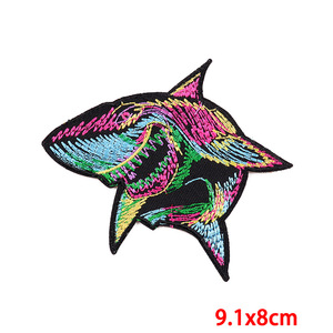 Nhà máy nóng bán tùy chỉnh Punk Nhiệt Báo Chí biểu tượng Huy hiệu thêu các bản vá lỗi phim hoạt hình <span class=keywords><strong>Tiger</strong></span> Head truyền nhiệt vá cho quần áo - Product Image 4