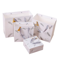 Sac en papier kraft blanc pour médicaments, artisanat, sucre, vêtements - Laminage papier, estampage à chaud pour emballage et logo