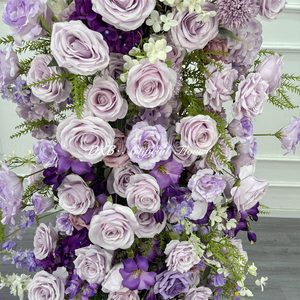 Arche de fleurs sauvages DKB en vente flash avec centres de table, décoration d'arche de fleurs en soie romantique pour anniversaire - Product Image 4