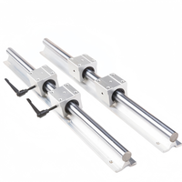 Rail de support linéaire de précision SBR TBR |   Rail de guidage rond en aluminium TBR16 TBR20 SBR25 avec bloc coulissant, longueur personnalisée 100-3000 mm