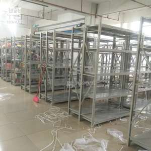 Rayonnage à allée étroite industriel robuste, 5 étagères, capacité de 1000 kg par niveau, système de rayonnage de 7 m de haut, rayonnage de stockage, rayonnage à poutres - Product Image 4