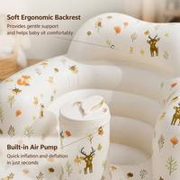 Chaise portable moderne pour bébé 3-36 mois, siège d'alimentation avec support dorsal souple, chaise de sol pour intérieur et extérieur, motif animal, canapé