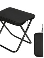 Tabouret pliant et chaise de camping portables pour l'extérieur - Utilisation pour la pêche et les voyages - Construction en tissu Oxford et acier au carbone