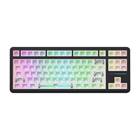 Kit YG80 – Clavier TKL Barebone 80 % avec éclairage RGB, Hot Swap, Tri-mode (2.4G/BT/Filaire), Gasket, 3/5 broches pour claviers DIY personnalisés