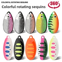 Umpan Pancing Komposit Sequin Spinnerbait Metal Jig Umpan Keras Buatan Dengan Kait Perlengkapan Memancing untuk Ikan Bass