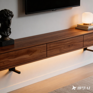 İskandinav Modern Masif Ahşap <span class=keywords><strong>TV</strong></span> Sehpası Sehpa Kombinasyonu Ayarlanabilir Yer Dolabı Oturma Odası Ev Mobilyası 65 inç <span class=keywords><strong>TV</strong></span>'ler için Uygun - Product Image 5