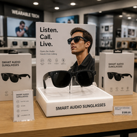 Lunettes Intelligentes avec Caméra 20MP, Lunettes Caméra IA pour Vlog, Cyclisme en Extérieur, Appels Mains Libres, Étanchéité IP66, Commande Vocale