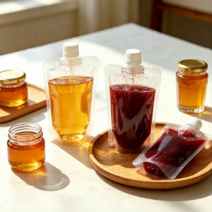 Bolsa con Boquilla de Especificaciones Estándar de 200mL y 250mL, con Forma Estable para Envasado de Productos Líquidos al por Menor - Product Image 1
