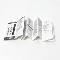 Manuel d'instructions plié personnalisé imprimé en couleur, le plus vendu, guide d'utilisation pliable en accordéon, brochure