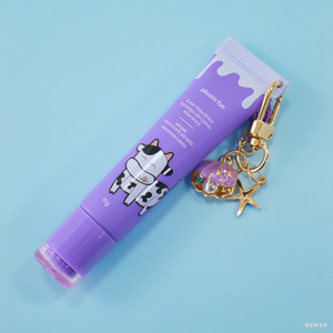 Brillo de labios de plástico rosa de 15ML para tubo de esencia, manguera de lápiz labial cosmético con Piercing, cadena de cuentas, colgante, tubos de brillo de labios con dijes - Product Image 6