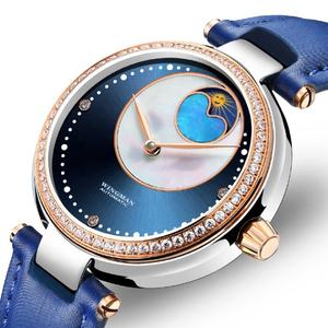 Mother-of-pearl Dial Ladies Mechanical Wristwatch Waterproof with Diamonds Automatic Mechanical Watch - Product Image 6