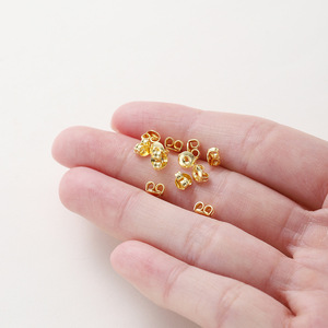 Butterfly <b>Earring</b> <b>Backs</b> 18k Gold Plated Copper Alloy Unisex Jewelry Accessories For <b>Earrings</b> Gift Yiwu Origin GA0025 - Product Image 2