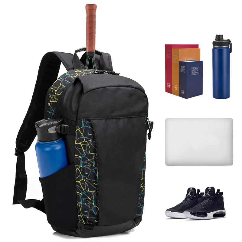 Custom Waterproof Badminton Tennis Racquet Bags Outdoor Sports Laptop Backpack For Men Women