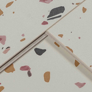5 Mm SPC <b>Flooring</b> OEM Custom Logo Marble Look SGS CE RoHS Click Lock System Bathroom Interior 0.2mm Wear Layer SPC <b>Flooring</b> - Product Image 1