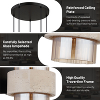 Lustre en verre pour hall d'hôtel, luminaire suspendu LED E27, ambre, dimmable, moderne, luxueux, vente en gros, lampe pour villa, salon