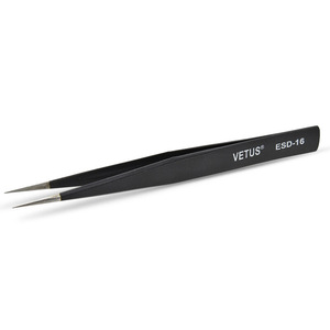 Vetus Tweezers ESD-16 Pointed Antistatic Stainless Steel <b>Precision</b> <b>Tool</b> For Electronics Repair - Product Image 2