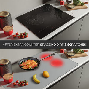 حريق للماء موقد أعلى يغطي السيراميك الزجاج كوكتوب حامي 21x29.5 بوصة موقد كهربائي غطاء حصيرة - Product Image 2