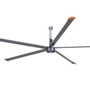 Ventilateurs de plafond industriels RTFANS HVLS, entraînement direct PMSM, 220V/380V, électrique AC, pales en alliage d'aluminium, garantie 3 ans - Product Image 1