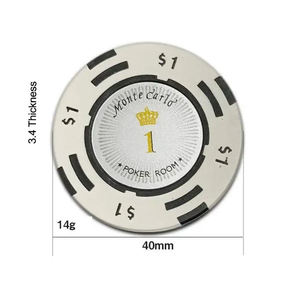 NOUVEAU Marqueur de balle de golf magnétique ABS 14g pour impression personnalisée, avec pochette plastique OPP et embout de maintien, 40mm - Product Image 6