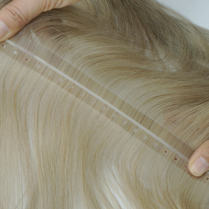 Extensioni per capelli Luxsea Butterfly Weft, capelli umani veri, 100% capelli umani vergini cinesi, biondi con riflessi. - Product Image 1