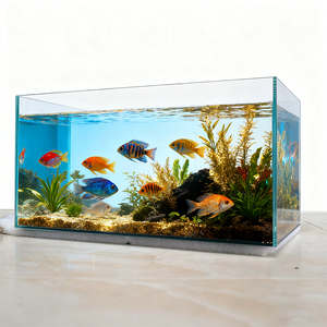 Precio de fábrica Tanque de vidrio personalizado Filtro de piscicultura Acuarios y accesorios de alta calidad - Product Image 1