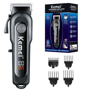 Professionnel réglable hommes <span class=keywords><strong>toilettage</strong></span> <span class=keywords><strong>rasoir</strong></span> tondeuses à cheveux poignée en plastique chaume visage Rechargeable pointu Machine de découpe de cheveux - Product Image 2