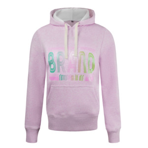 <span class=keywords><strong>Felpa</strong></span> con cappuccio girocollo in cotone <span class=keywords><strong>rosa</strong></span> personalizzata da donna con stampa Pullover semplice; <span class=keywords><strong>Felpa</strong></span> a girocollo Unisex in bianco per uomo - Product Image 2