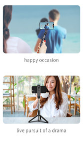 Bâton de <span class=keywords><strong>selfie</strong></span> <span class=keywords><strong>L03</strong></span> en aluminium, bâton de <span class=keywords><strong>selfie</strong></span> portable avec télécommande sans fil détachable, mini trépied pour GoPro - Product Image 5