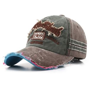 Casquette de baseball vintage 1969 délavée avec lettres brodées, tendance, pour hommes et femmes, pare-soleil perforé, en tissu courant - Product Image 5