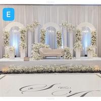 Conception populaire blanc PVC Banquet salle mariage scène toile de fond fête arc ouvert support toile de fond