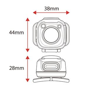 Lampe frontale LED rechargeable par USB avec capteur de mouvement et faisceau réglable pour la course à pied, fabriquée en usine professionnelle, 200 lm, IPX4, lithium-ion - Product Image 5