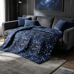 Custom <strong>Teenager</strong> Gaming Room Summer Star Patterned Printed Ultrasonic Filling Polyester/Cotton Washable Modern Quilt-Hotel Use - Product Image 4