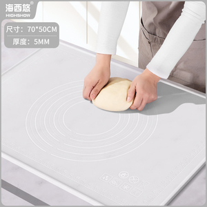 Tapis de cuisson en silicone réutilisable, rouleau et coupe-pâte, fabrication de pain, résistant au four, antiadhésif, compatible lave-vaisselle, écologique - Product Image 5