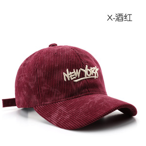 <span class=keywords><strong>Gorra</strong></span> de Béisbol de Pana de Alta Calidad con Bordado 3D, Ajustable, Estilo Dad Hat con Patrón de Letras de Nueva <span class=keywords><strong>York</strong></span> para Uso en Exteriores - Product Image 6