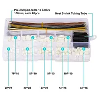 Kit Konektor JST GH1.25 GH 1.25mm 2/3/4/5/6/7/8/9/10Pin dengan Kabel Pre-Crimped 28AWG untuk Pengontrol Penerbangan Printer 3D