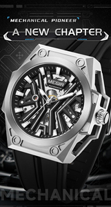 MEGIR 8603 Orologio da Polso Meccanico Automatico Sportivo da Uomo, Cassa in Acciaio Inossidabile 40mm, Design alla Moda, Offerta Speciale Crazy <span class=keywords><strong>Friday</strong></span> - Product Image 5