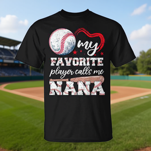 T-shirt « Baseball Grandma My Favorite Player Calls Me Nana » - Product Image 3