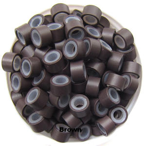 Microanillos de silicona de aluminio, herramienta de extensiones de cabello de 5mm, 500 unidades - Product Image 5