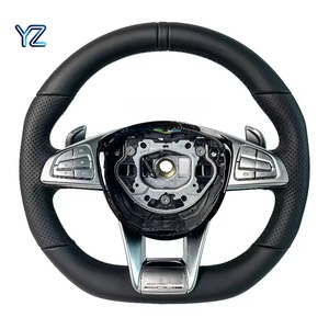 Volante in Pelle Premium YZ, Upgrade Personalizzato per <span class=keywords><strong>Mercedes</strong></span> Benz <span class=keywords><strong>Serie</strong></span> W W204 W205 W212 W222, Parti per Tuning Interni Auto - Product Image 1