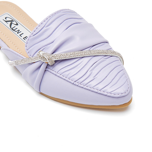 <span class=keywords><strong>Mocasines</strong></span> con hebilla de cadena de Metal para <span class=keywords><strong>mujer</strong></span>, zapatos de piel de <span class=keywords><strong>ante</strong></span> de imitación, Sandalias planas para caminar, estilo mamá, novedad de 2022 - Product Image 2