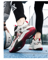 Chaussures de basket tendance pour hommes, sport, course à pied, hiver, printemps, automne, dessus en PU, doublure en mesh, semelle intermédiaire en caoutchouc