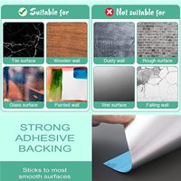 Vente chaude Miroir Flexible Incassable Taille Personnalisée Et Forme Plexiglas Uv Salle D'impression Décoration Murale Autocollants Miroir Acrylique