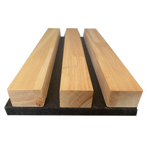 Panneaux muraux acoustiques <span class=keywords><strong>de</strong></span> luxe en chêne <span class=keywords><strong>américain</strong></span> Panneaux muraux en bois à lamelles au design moderne et original pour <span class=keywords><strong>studio</strong></span> - Product Image 1