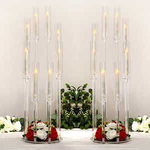 Grands bougeoirs en acrylique décor à la maison <span class=keywords><strong>mariage</strong></span> Canderlabra décorations de Table chandelier <span class=keywords><strong>bougeoir</strong></span> <span class=keywords><strong>pour</strong></span> événement fête <span class=keywords><strong>mariage</strong></span> - Product Image 1